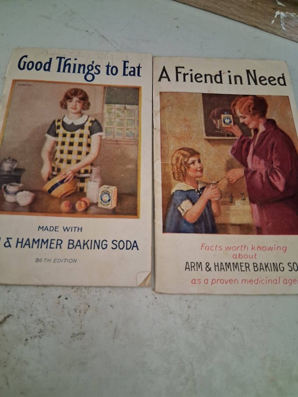 2 vintage cooking/ general idea books(copyright 1925)